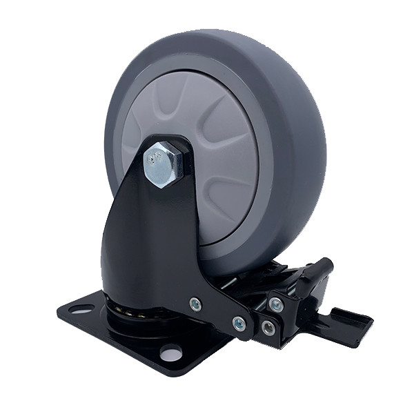 Buy cheap 4'' TPR Silent Caster Industrial with Safety Dual Locking Caster from wholesalers