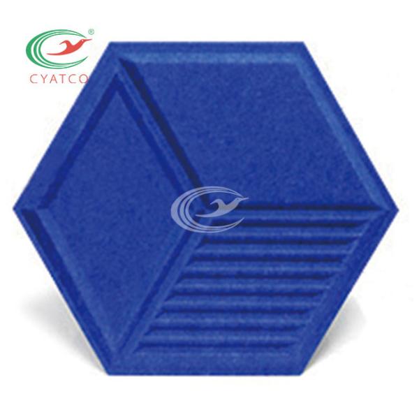 Practical Harmless Hexagon Soundproof Panels , Mildewproof Acoustic Hexagon