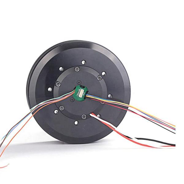 Buy cheap Faradyi New Motor 24V Dual Shaft High Torque DC Servo Motor with Slip Ring and Encoder for Robot Arm Joint Hub Motor from wholesalers