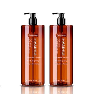 Buy cheap Custom Logo Large Capacity Plastic Shampoo Bottles With Dispenser from wholesalers