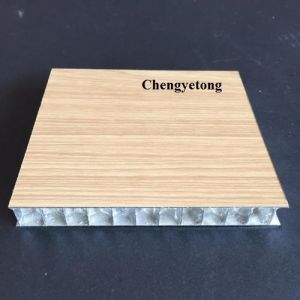 China Wood Grain PU 508mm Aluminium Honeycomb Sandwich Panel on sale