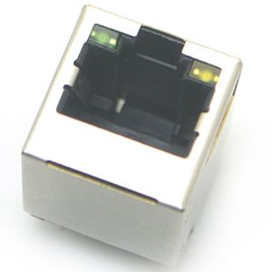 Buy cheap jack modular rj45 8p8c connector vertical through hole with shielded with led from wholesalers