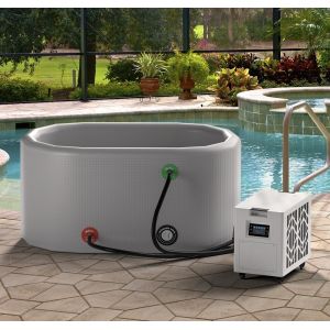 Buy cheap Commercial Ice Bath Tub Rectangular With Chiller One Recovery Barrel product