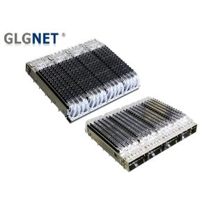 Buy cheap 1x3 Ganged QSFP28 Cage One Piece Applied For QSFP28 Connector / Transceiver from wholesalers