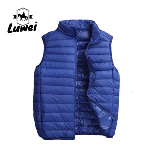 Buy cheap Fashion Plus Size Padded Coats Slim Fit Compression Utility Bubble Waistcoat Sleeveless Quilted Clothes Men Top Vest from wholesalers