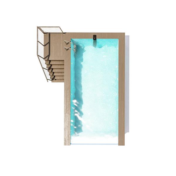 Buy cheap 100mm Thickness Customized Luxury Prefab Tiny House With Swimming Pool Container Pool from wholesalers