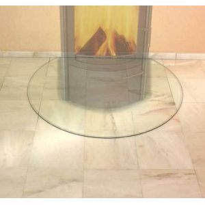 Buy cheap CE EN12150 Standard Resistance Glass Hearth Plate 6mm Thickness Tempered High Pressure from wholesalers