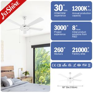 Buy cheap Plywood Modern LED Ceiling Fan With 5 Blades Frosted Glass Light from wholesalers