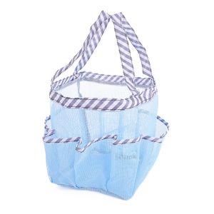 Multifunctional Mesh Bag 8 Pockets Swimming Beach Bag Travel Toiletry Bag For