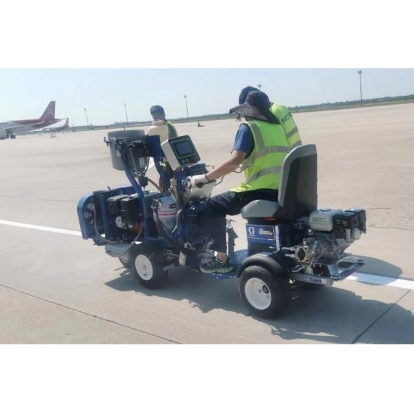 Double Component Thermoplastic Line Pavement Striping Machine For Port
