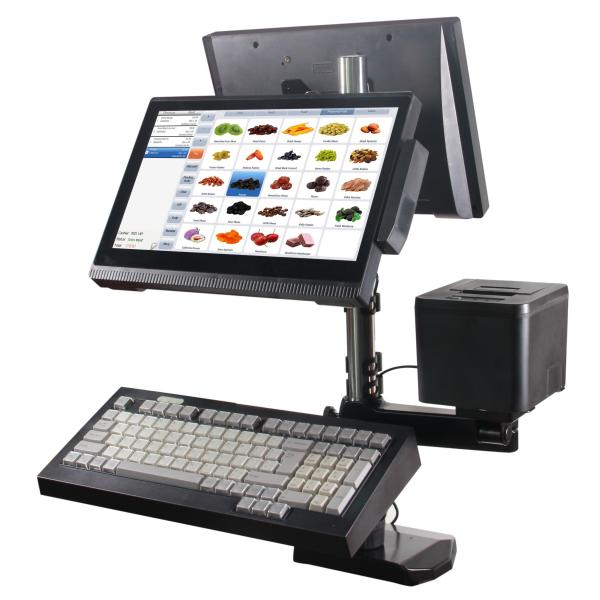 80mm Printing Method Full HD 1080p Main Display POS Machine with 14 Inch Thermal