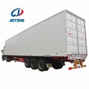 Buy cheap 53ft Enclosed Box Cargo Dry Wing Van Truck Semi Trailer with 30-100T Max Payload from wholesalers