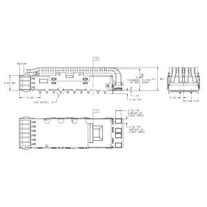 Buy cheap EMI Shielded QSFP+ Cage Optical Transceivers 4-2170705-6 from wholesalers