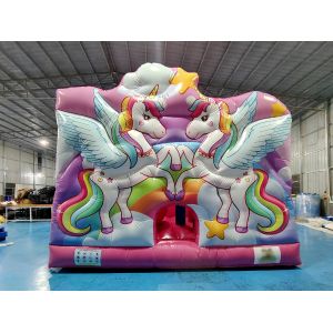 Buy cheap New Design Digital Printing Inflatable Bounce House With Slides Unicorn Inflatable Jumping Castle For Kids from wholesalers