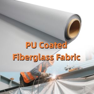 Buy cheap PU Coated Fiberglass Fabric Welding Blanket with 460 g/sqm Weight 0.41 mm Thickness and Multiple Width Options from wholesalers