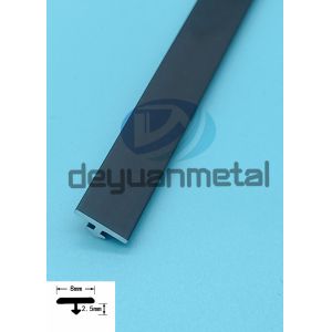 Buy cheap Black Aluminum T Profiles Flooring Trim With One Arrow from wholesalers