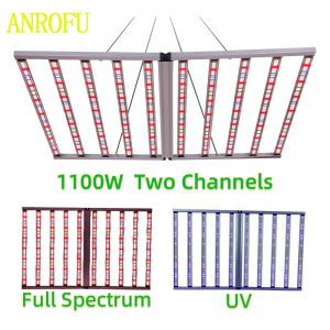 Quality Full Spectrum UV IR LED Grow Light 1100W 2 Channel Dimmable Foldable Grow Lights For Vertical Gardens for sale Buy cheap Full Spectrum UV IR LED Grow Light 1100W 2 Channel Dimmable Foldable Grow Lights For Vertical Gardens product