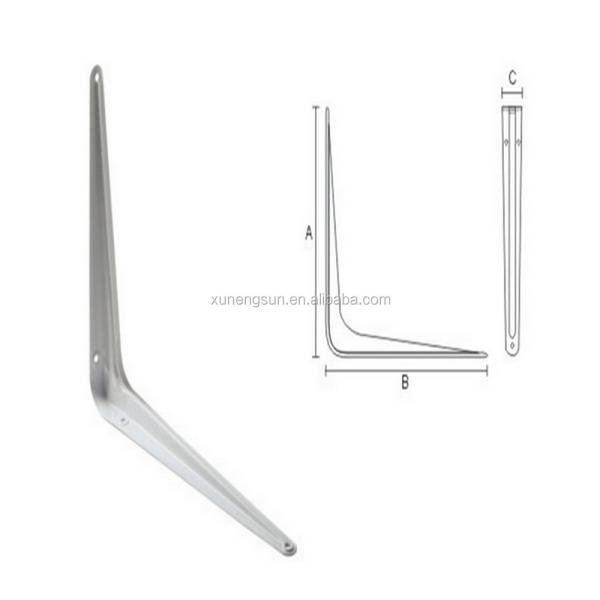 Silver Brushing Support Mount for LONDON SHELF BRACKETS Under Shelf Bracketing