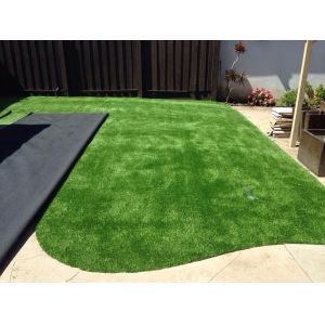 Synthetic Garden Flooring Artificial Grass Turf 20-50mm C Type Monofilament