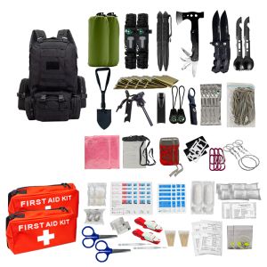Buy cheap 55X27X8cm Disaster Survival Kit Black Adventure Essentials Survival Kit Equipment from wholesalers