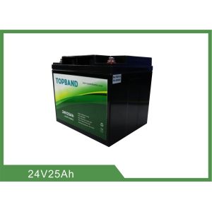 ABS Case Back Up Lithium Iron Phosphate Rechargeable Battery 24V 25Ah IP66