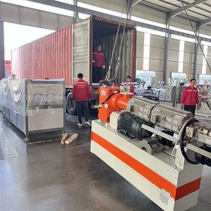 Buy cheap Durable Twin-Screw Plastic Extruder with Advanced PLC/Touch Screen Control System Package Gross Weight 13500.000kg from wholesalers