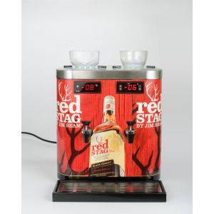 Buy cheap Compressor Cooling Chilled Alcohol Dispenser With 2 X 900ml Inner Tank from wholesalers