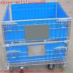 warehouse metal storage cage on wheels/security cage/pallet cage/industrial