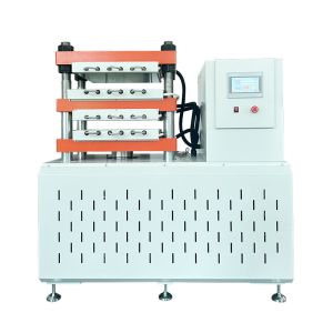 Buy cheap Rubber Plate Vulcanizing Compression Molding Press Machine With Double Layer High Efficiency 300 Degree Celsius from wholesalers