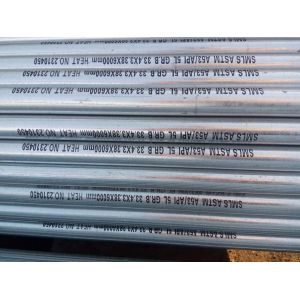 Buy cheap A53GR.B galvanized carbon seamless tubes China exporter from wholesalers