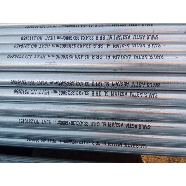 Quality A53GR.B galvanized carbon seamless tubes China exporter for sale