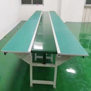 Buy cheap Flexible Rubber Belt Conveyor 2 Meter PVC Material Stainless Steel Conveyor from wholesalers