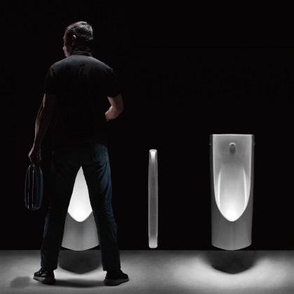 Quality Modern Design Wall Mounted Sensor Urinal WC Bathroom Men Urinal Flush Ceramic Wall hung for Hotel Use for sale