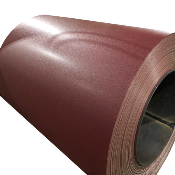 Quality 1.2mm wein-red Pre-finished PPGI Textured Matt Prepainted Galvanised color-coated Steel HDP Valspar for cladding for sale