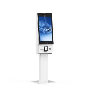 Buy cheap 27 Inch Credit Card Payment Self Service Ordering Kiosk with QR Scanner Receipt Printer from wholesalers