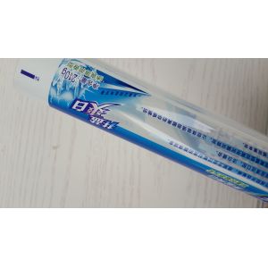 Buy cheap 210g large Diameter Toothpaste Tube Plastic laminated Packaging with Transparent window from wholesalers
