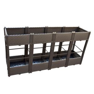 Buy cheap Soil 14.5cm Superposable Resin Plastic Garden Flower Trough Planters from wholesalers