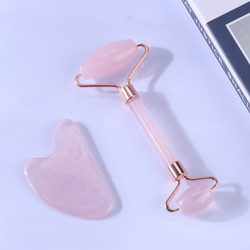 Quartz Face Jade Roller Logo Customized Face Massage Stone Roller