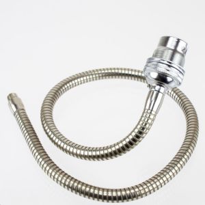 Buy cheap Nickel Plated Metal Gooseneck Tube Flexible Bendable Mic Stand M10 600mm from wholesalers