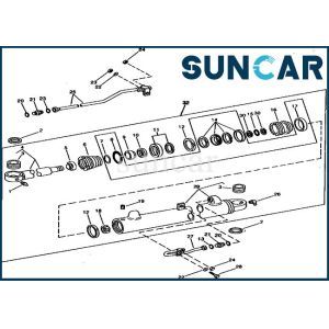 Buy cheap RE21394 Hydraulic Boom Cylinder Repair Seal Kit 690C 690CR Excavator JOHN DEERE from wholesalers