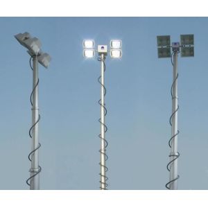 Buy cheap 12M 400W Winch Up Aluminum Portable LED Light Towers from wholesalers