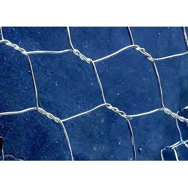Quality 270g Zinc Coated Coastal Protection Woven Gabion Baskets Hexagonal Hole for sale