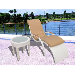 Buy cheap hotel garden sun lounger rattan chaise lounge from wholesalers