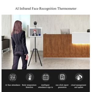 Buy cheap 10.1 inch Infrared Face Recognition Thermometer Measurement Temperature 1200 from wholesalers