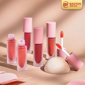 Buy cheap Pigmented Matte Pink Lip Gloss Tube With Custom Logo product
