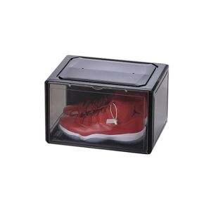 Rectangle Plastic Shoe Box Organizer Stackable Shoe Box Drawers
