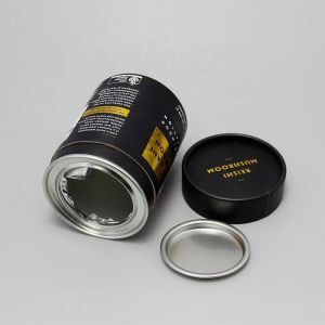 Buy cheap Biodegradable Foil Inner Paper Tube Can Packaging With Metal Cover from wholesalers