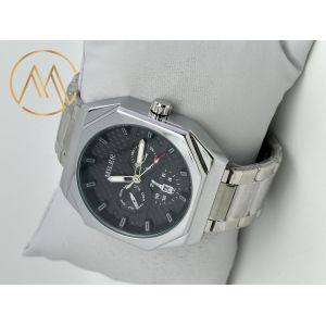 Customized Logo Watch Stainless Steel Band Quartz Watch with 7 Colors
