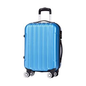 Buy cheap Combination Lock Navy Blue ABS ODM 4 Wheel Trolley Luggage product