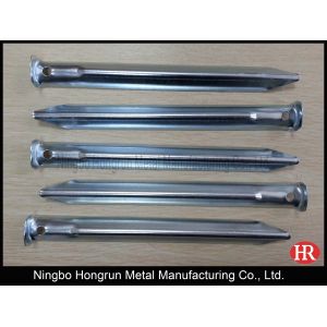 China 23cm U shaped steel tent pegs tent stakes tent nails on sale
